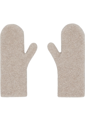 The Row Beige Ladislas Mittens