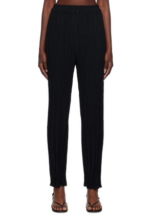 BITE Black Maisie Plissé Trousers