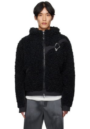 HELIOT EMIL Black Chiaroscuro Fleece Jacket