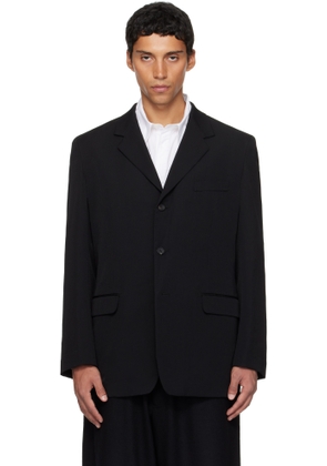 YOHJI YAMAMOTO Black Suit Gabardine CDH 3Buttons Blazer