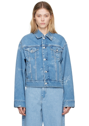 Carhartt Work In Progress Blue Stamp Denim Jacket