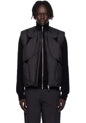HELIOT EMIL Black Solstice Padded Down Vest