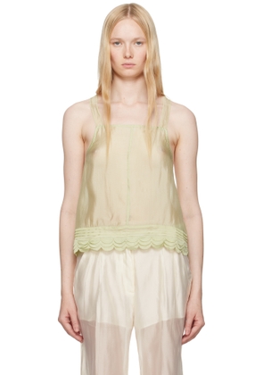 The Garment Green Gilian Front Tank Top