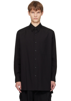 YOHJI YAMAMOTO Black 100/2 Broad Standard Big Shirt