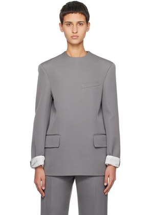 Bottega Veneta Gray Compact Jacket