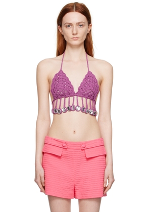 Moschino Purple Crochet Camisole