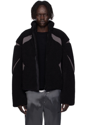 HELIOT EMIL Black Custo Fleece Jacket