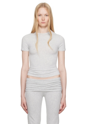SKIMS Gray Cotton Jersey T-shirt