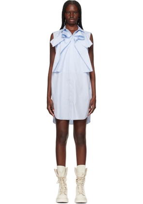 sacai Blue & White Poplin Minidress