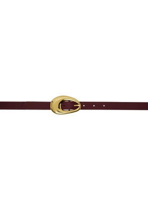 Bottega Veneta Burgundy Drop Belt