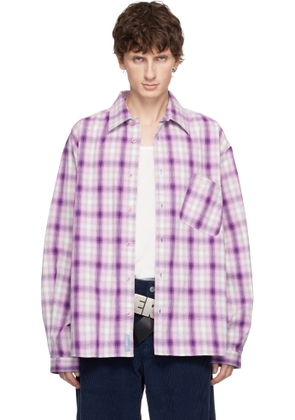 ERL Purple Plaid Shirt