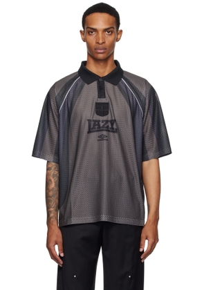 Umbro Brown & Black 97/98 'Lazy' Polo