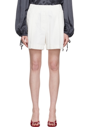 Dries Van Noten Off-White Wide Denim Shorts