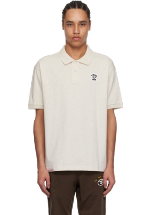 AAPE by A Bathing Ape Beige 'AAPE' Main Polo