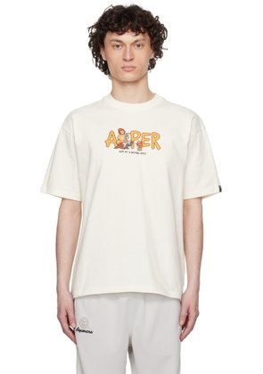 AAPE by A Bathing Ape Off-White Theme 'AAPER' T-shirt