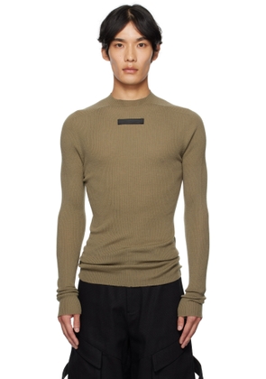 HELIOT EMIL Gray Isotropy Knit LS Sweater