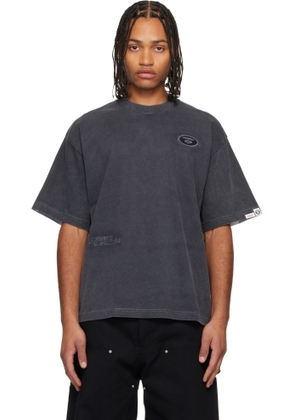 AAPE by A Bathing Ape Black 'AAPEUNVS' Moonface Logo T-shirt