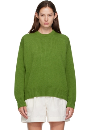 &Daughter Green Innes Slouch Crewneck Sweater