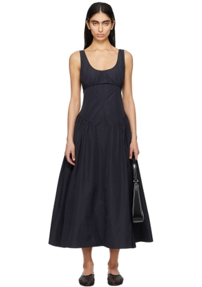 Proenza Schouler Navy Proenza Schouler White Label Kendall Midi Dress
