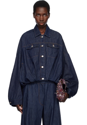 Dries Van Noten Indigo Overdyed Denim Jacket