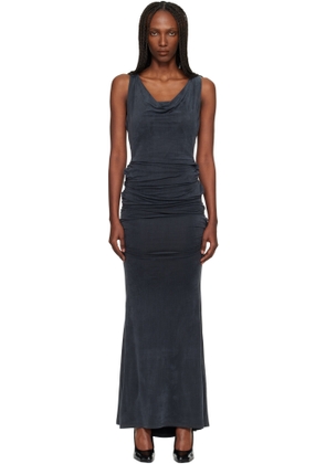 Vivienne Westwood Gray Liz Jersey Maxi Dress