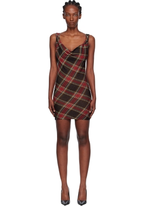 Vivienne Westwood Red & Green Anna Pencil Minidress