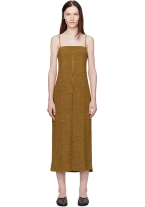 Proenza Schouler Brown Suki Midi Dress