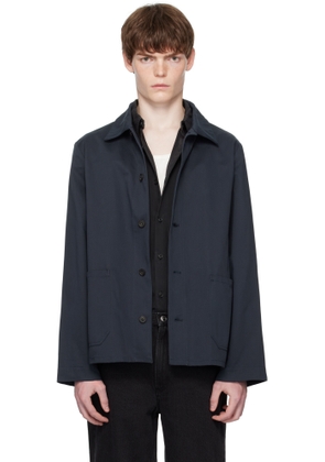 A.P.C. Navy Kerlouan Logo Jacket