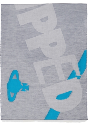 Vivienne Westwood Navy 'Ripped And Ready' Scarf