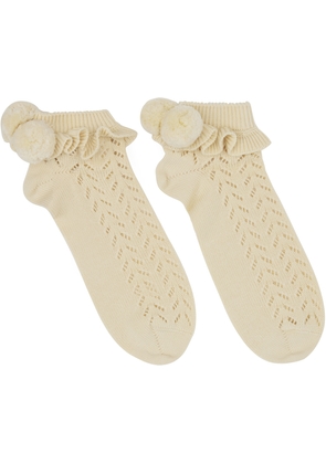 Valentino Beige Cotton Socks