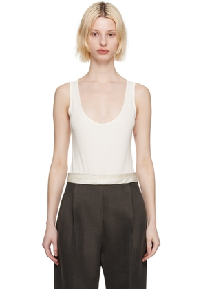 GIA STUDIOS White Scoop Neck Bodysuit