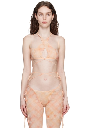 KNWLS Orange Glimmer Camisole