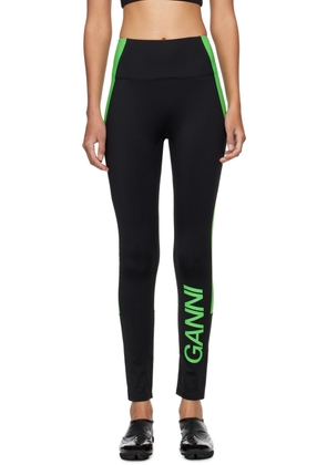 GANNI Black Active Leggings