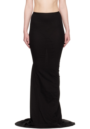 Rick Owens Black Hollywood Lido Maxi Skirt