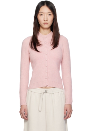 Magda Butrym Pink Classic Round-Neck Cardigan