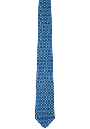 Ferragamo Blue Silk Tie