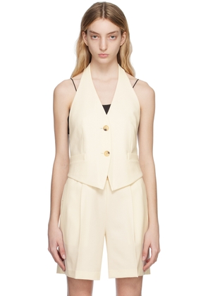 Helmut Lang Off-White Halter Vest