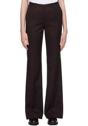 The Frankie Shop Purple Lyra Flared Trousers
