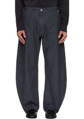 COOR Gray Washed Curved Cyclist Trousers