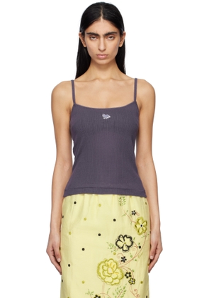 Maison Kitsuné Purple Baby Fox Patch Camisole