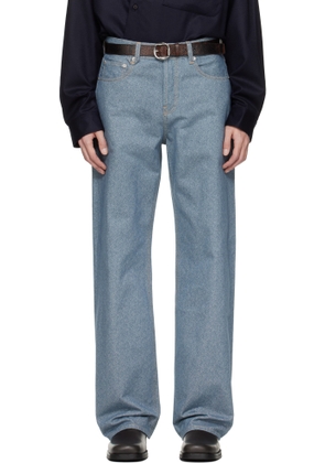 JACQUEMUS Blue 'The straight de-Nîmes' Jeans