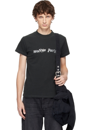 ERL Black 'Wanna Party' T-shirt