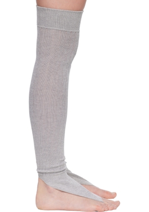 Julie Kegels Gray Thong Socks
