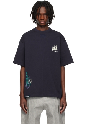 NAMESAKE Navy Sava Oversized Sail T-shirt