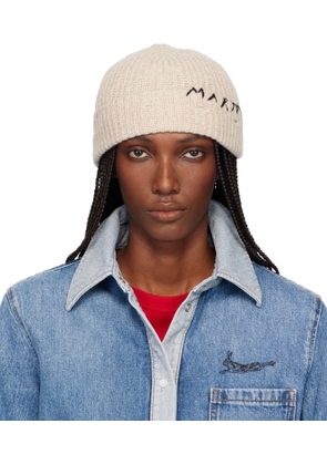 Marni Beige Wool Beanie