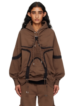 Collina Strada Brown Soft Star Hoodie