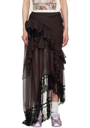 Collina Strada Burgundy Angelica Maxi Skirt