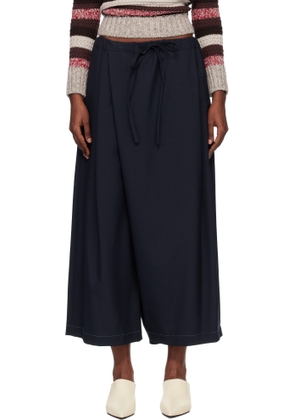 Marni Black Batavia Wool Low-Crotch Trousers