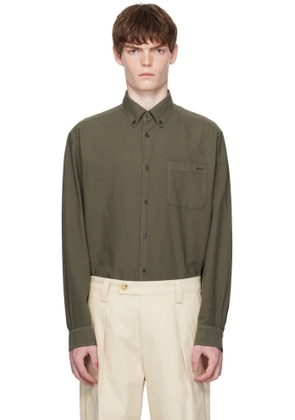 A.P.C. Khaki Mateo Logo Shirt