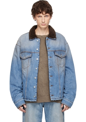 ERL Blue Breakwater Wash Denim Jacket